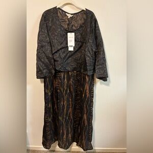 NWT Buykud Artsy Lagenlook Maxi Dress